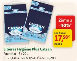 Maxi Zoo Castan litières hygiène plus offre