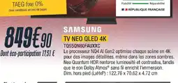 Proxi Confort Samsung tv neo qled 4k offre