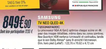 Proxi Confort Samsung tv neo qled 4k offre