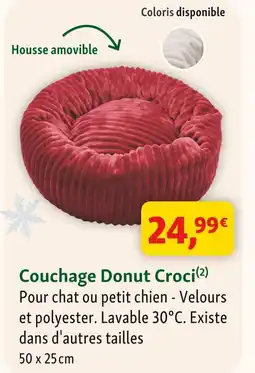 Maxi Zoo Couchage donut croci offre