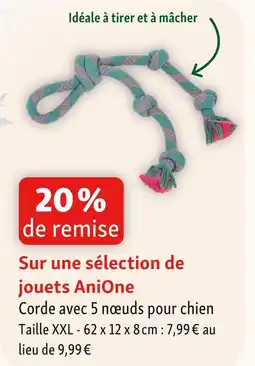 Maxi Zoo Anione corde avec 5 nœuds pour chien offre