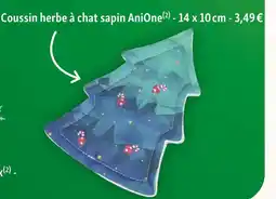 Maxi Zoo Anione coussin herbe à chat sapin offre