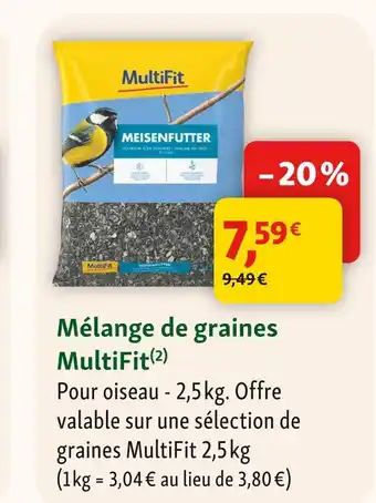 Maxi Zoo Multifit mélange de graines offre