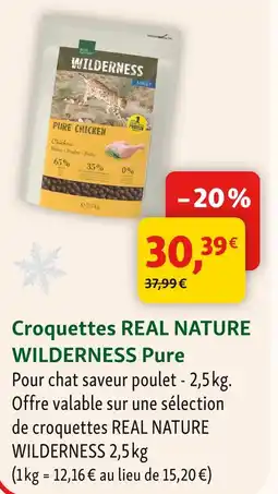 Maxi Zoo Wilderness pure croquettes real nature offre