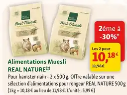 Maxi Zoo Real nature alimentations muesli offre
