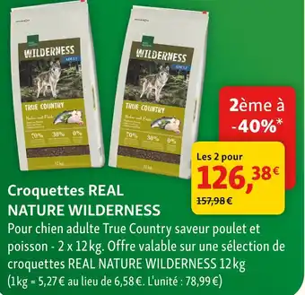 Maxi Zoo Real nature croquettes real offre