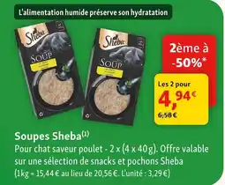 Maxi Zoo Sheba soupes offre