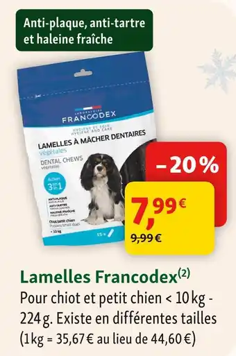 Maxi Zoo Francodex lamelles offre