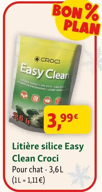 Maxi Zoo Croci litière silice easy offre