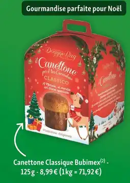 Maxi Zoo Bubimex canettone classique offre