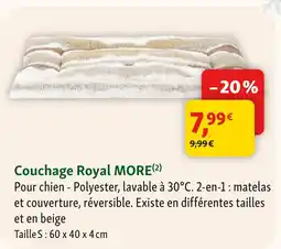 Maxi Zoo Couchage royal more offre
