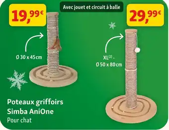Maxi Zoo Poteaux griffoirs simba anione offre