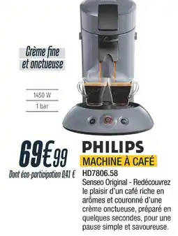 Proxi Confort Philips machine à café offre
