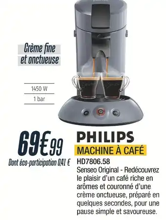 Proxi Confort Philips machine à café offre