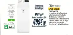 Proxi Confort Electrolux lave-linge ew6t3465da offre