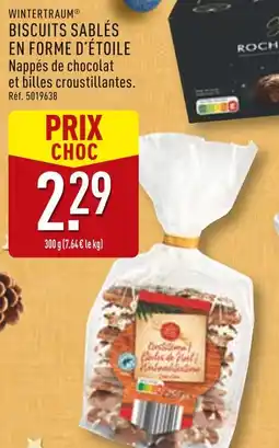 ALDI Wintertraum biscuits sablés en forme d'étoile offre