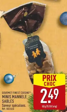 ALDI Gourmet finest cuisine minis mannele sablés offre