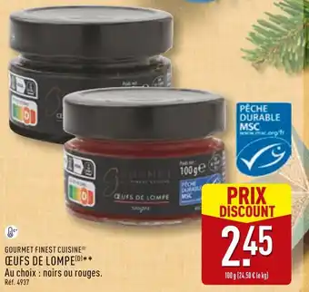 ALDI Gourmet finest cuisine œufs de lompe noirs offre