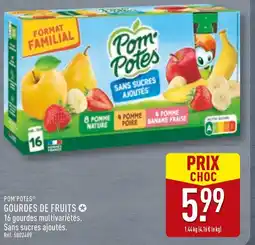ALDI Pom'potes gourdes de fruits offre