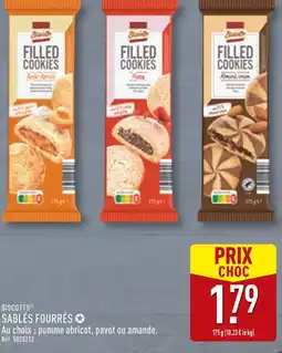 ALDI Biscotto sablés fourrés offre