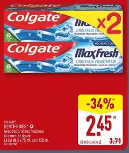 ALDI Colgate dentifrices offre