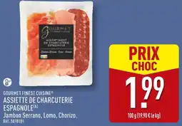 ALDI Gourmet finest cuisine assiette de charcuterie espagnole offre