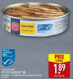 ALDI Golden seafood petites sardines offre