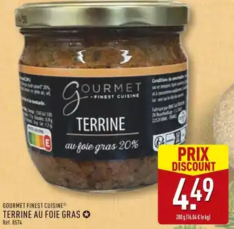 ALDI Gourmet finest cuisine terrine au foie gras offre
