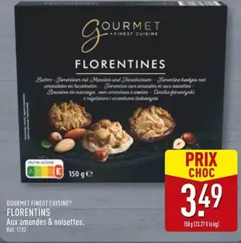 ALDI Gourmet finest cuisine florentines offre