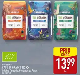 ALDI Barissimo café en grains bio offre