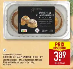 ALDI Gourmet finest cuisine bouchées champignons et poulet offre