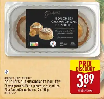 ALDI Gourmet finest cuisine bouchées champignons et poulet offre