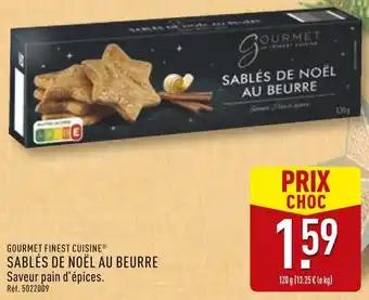 ALDI Gourmet finest cuisine sablés de noël au beurre offre