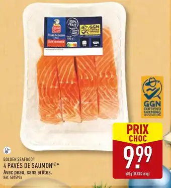 ALDI Golden seafood 4 pavés de saumon offre
