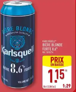 ALDI Karlsquell bière blonde forte 8,6° offre