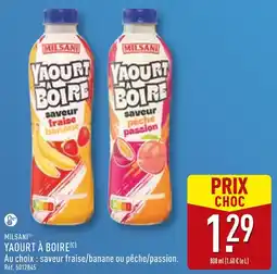 ALDI Milsani yaourt à boire offre