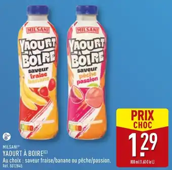 ALDI Milsani yaourt à boire offre