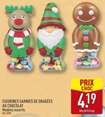 ALDI Figurines garnies de dragées au chocolat offre