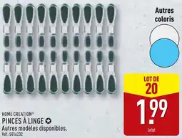 ALDI Home creation pinces à linge offre