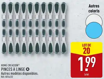 ALDI Home creation pinces à linge offre