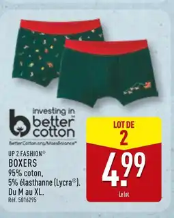 ALDI Up 2 fashion boxers offre