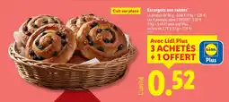 Lidl Escargots aux raisins offre