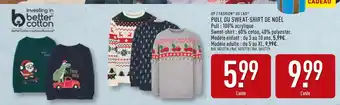 ALDI Up 2 fashion pull de noël enfant offre