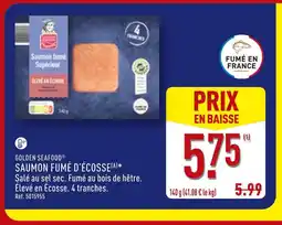 ALDI Golden seafood saumon fumé d'écosse offre