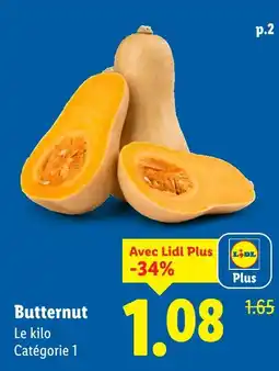 Lidl Butternut offre