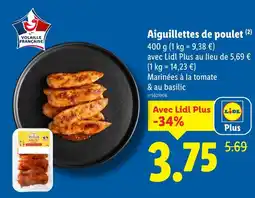 Lidl Aiguillettes de poulet offre