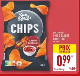ALDI Sun snacks chips saveur barbecue offre