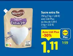 Lidl Navarre sucre extra fin offre