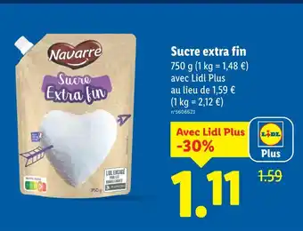 Lidl Navarre sucre extra fin offre