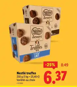 Lidl Nestlé truffes offre